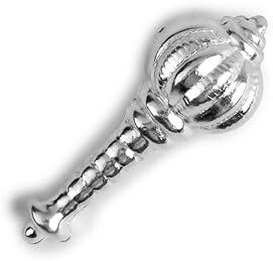 Astro-D 925 Sterling Silver Hanuman Ji Ka Gada Decorative Showpiece - 11 cm-picture-19