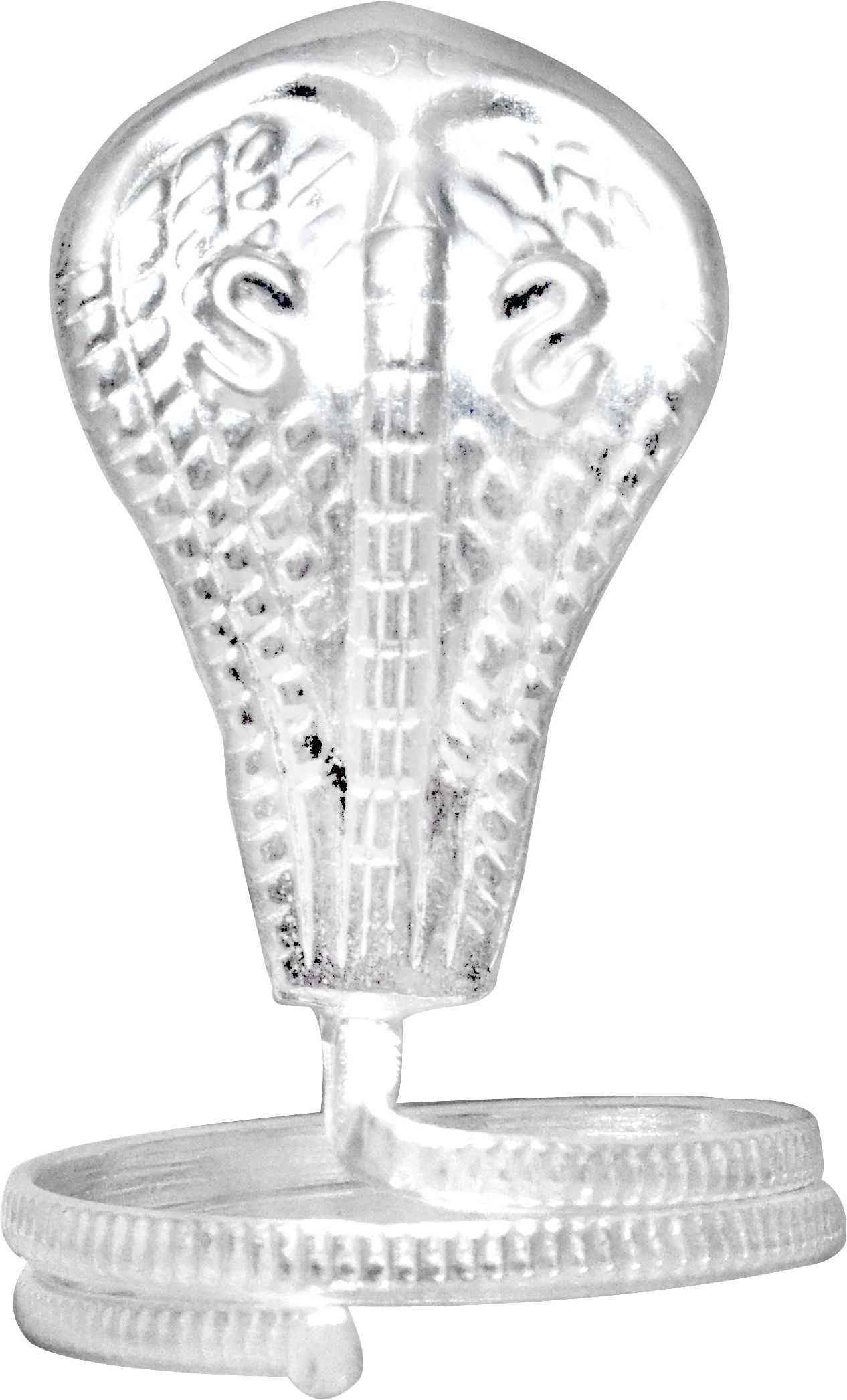 kmj Pure Silver Naag/Nag/Snake Idol Figurine for Lord Shiva, Vastu & Kaal Sarp Dosh Decorative Showpiece - 3.5 cm-picture-15