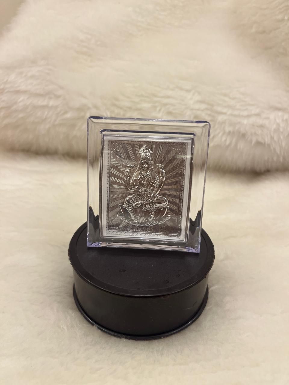 srivasavi 999 Silver Lakshmi photo stand Decorative Showpiece - 7.5 cm-picture-35