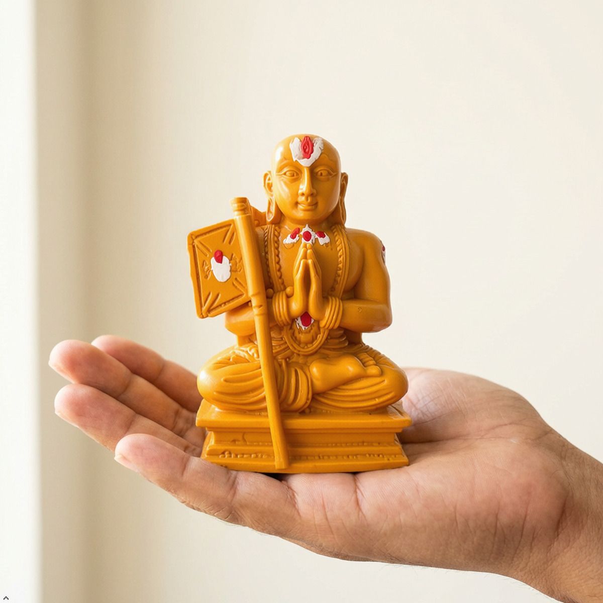 SRI RAMANUJAR IDOL \ UDAYAVAR SRI RAMANUJAR \ Ramanujacharya POLYRESIN IDOL Decorative Showpiece - 7.5 cm-image-46