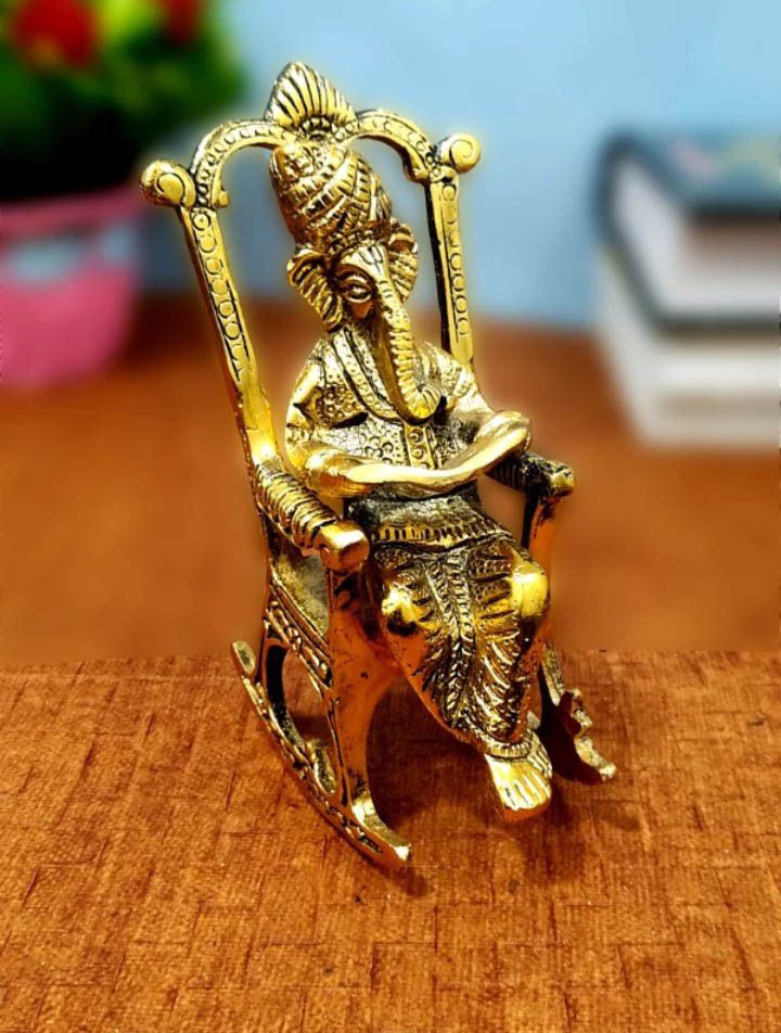 05 Single Ganesh G Decorative Showpiece-14 cm-image-12