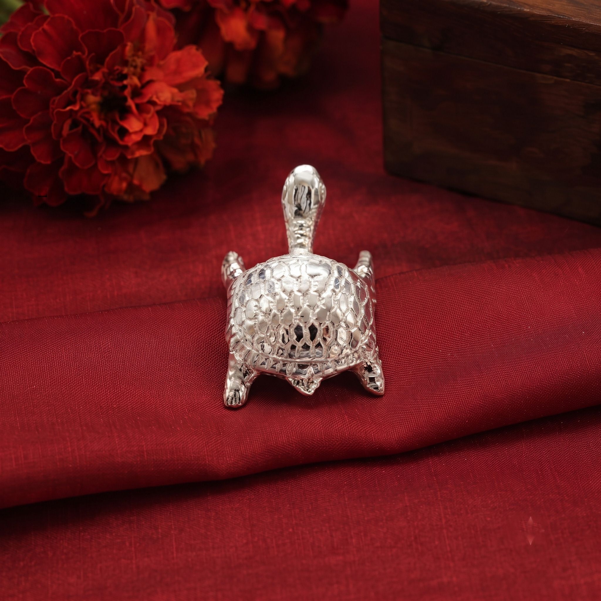 astro-d Modern Silver Vastu Turtle 5g Decorative Showpiece - 1.2 cm-picture-43