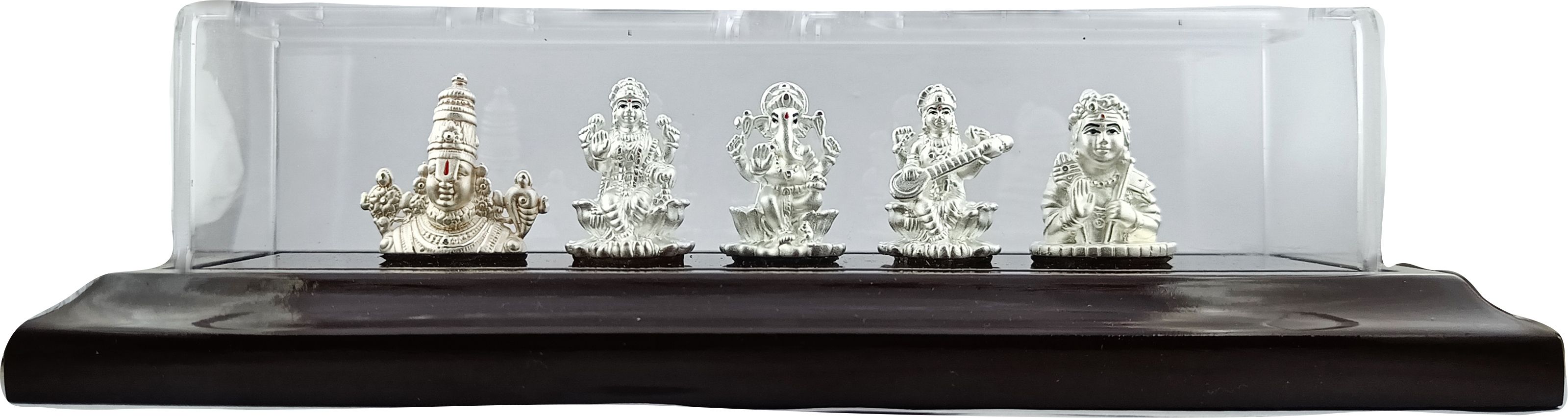 silverspot jewel 999 Pure Silver Beautiful Panch Murti with Acrylic Base Idol/Statue/Murti Decorative Showpiece-50 cm-picture-37