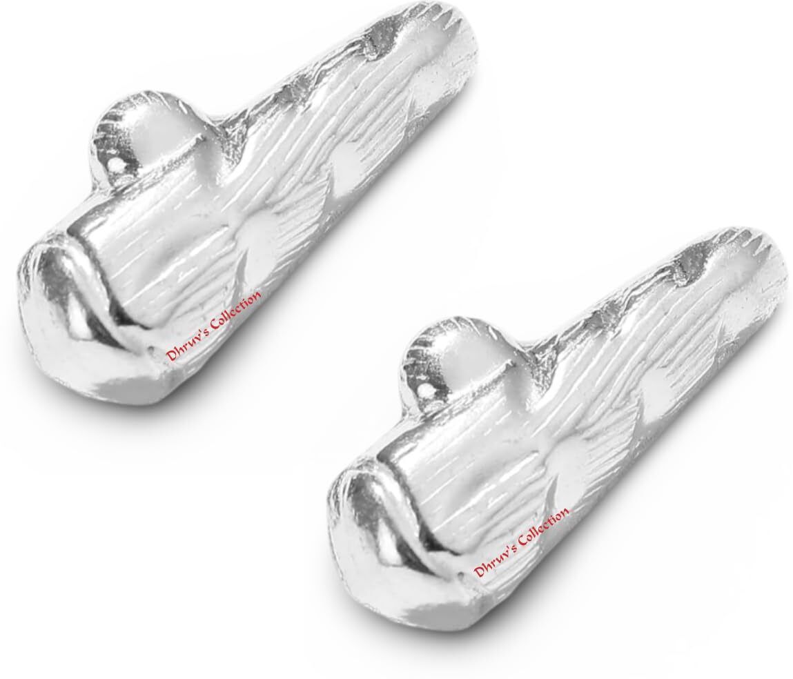 dhruvs collection 925 Silver Turmeric, Haldi for Temple, Pooja,Diwali&Gift Purpose Decorative Showpiece - 4 cm-picture-29