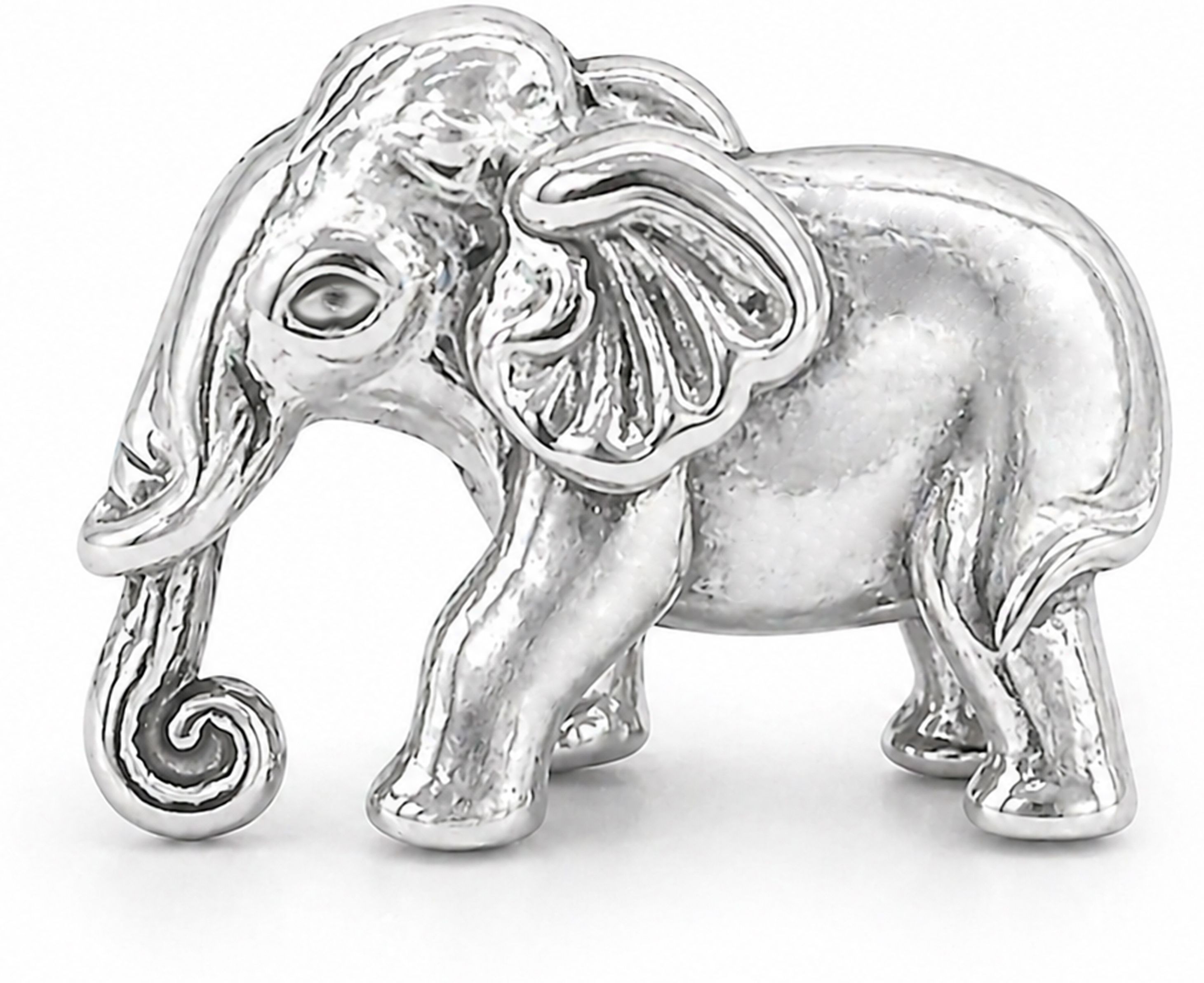 kmj Pure Silver Solid Elephant Idol with Down Trunk, Chandi ka Hathi Vastu & Pooja Decorative Showpiece - 1.3 cm-picture-35