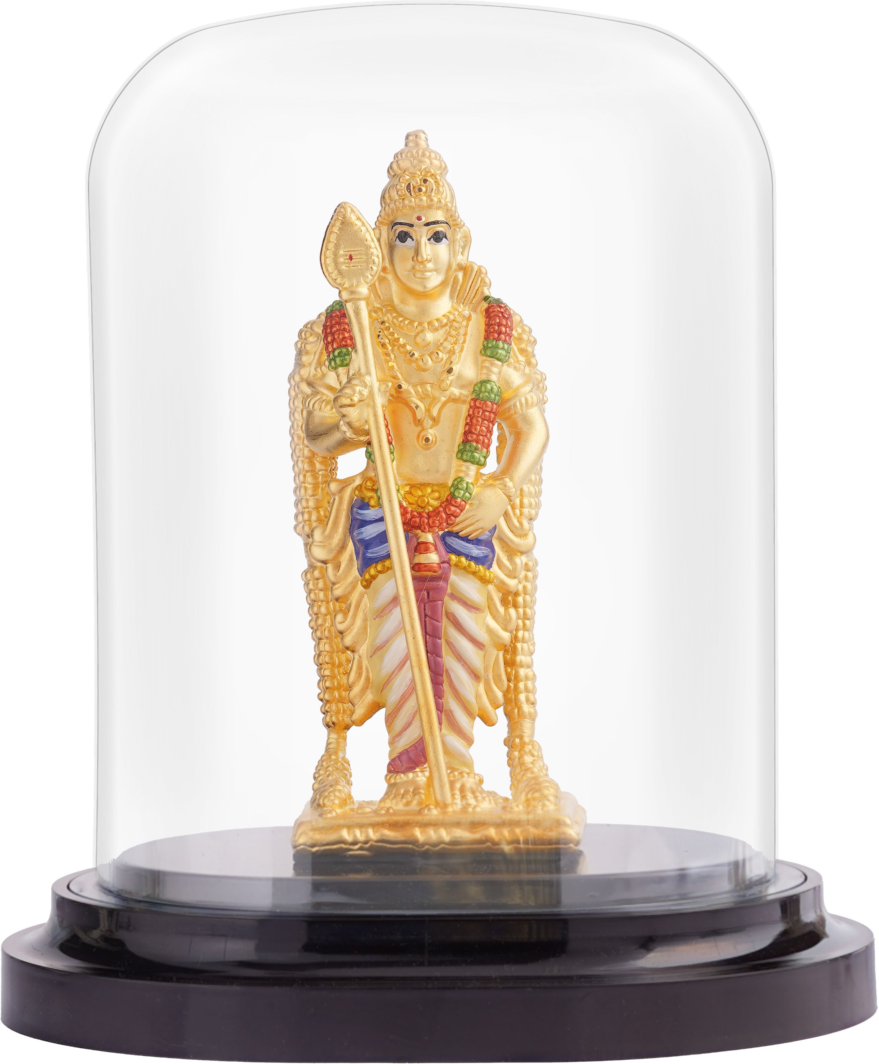 Murugan Gold plated Idol - Ishna Gold & Silver Decorative Showpiece - 14 cm-picture-31