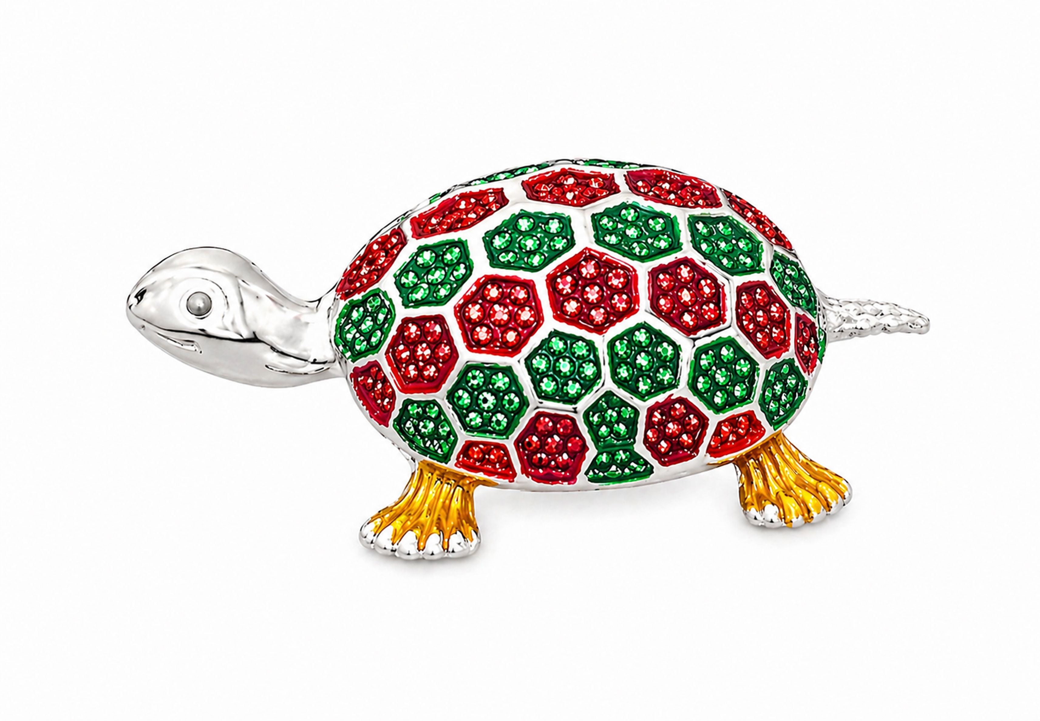 kmj Pure Silver Solid Tortoise Figurine for Home & Office | Feng Shui Vastu Turtle Decorative Showpiece - 1 cm-picture-48