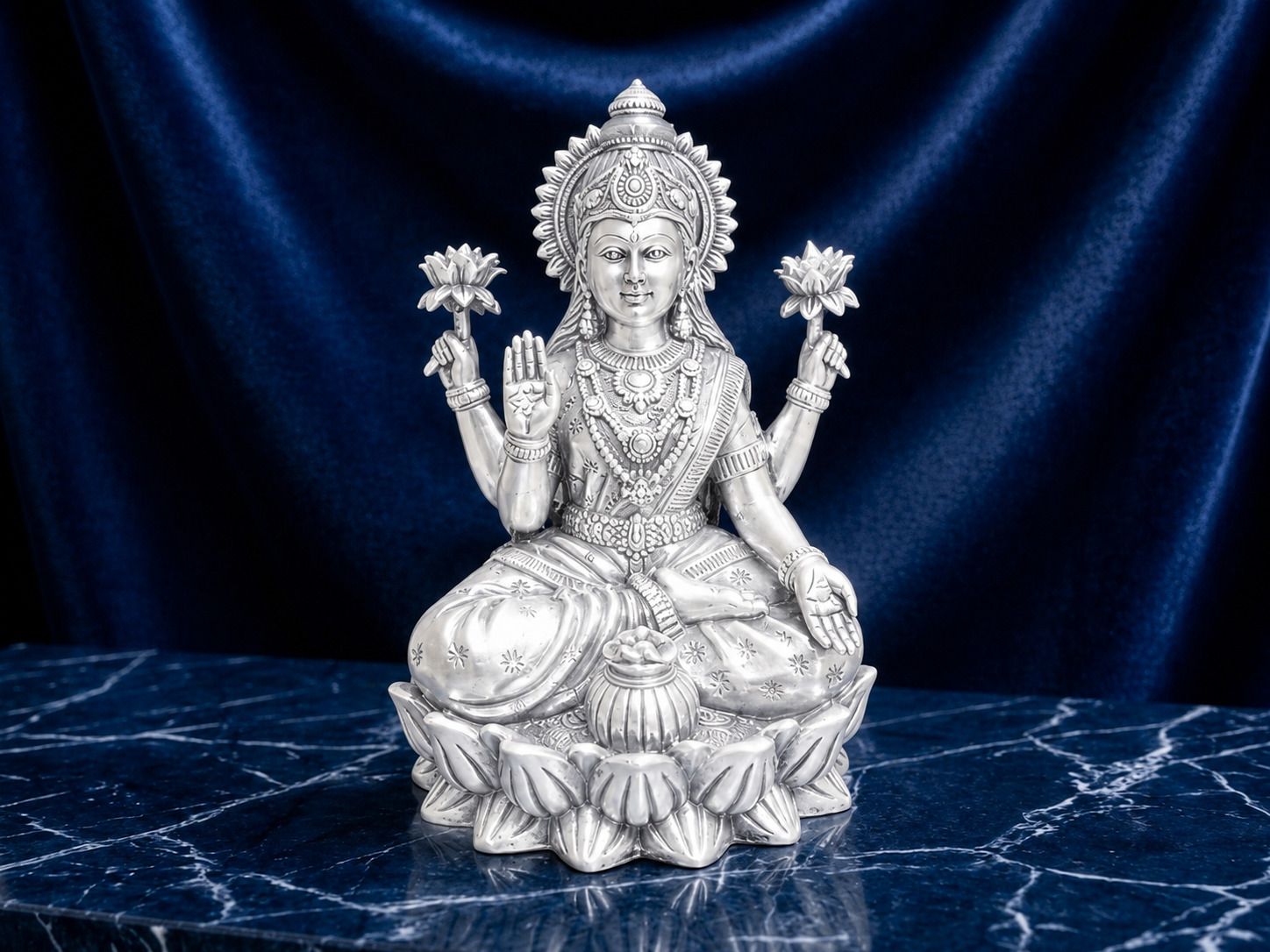 laxmi Idol Decorative Showpiece - 12 cm-image-41