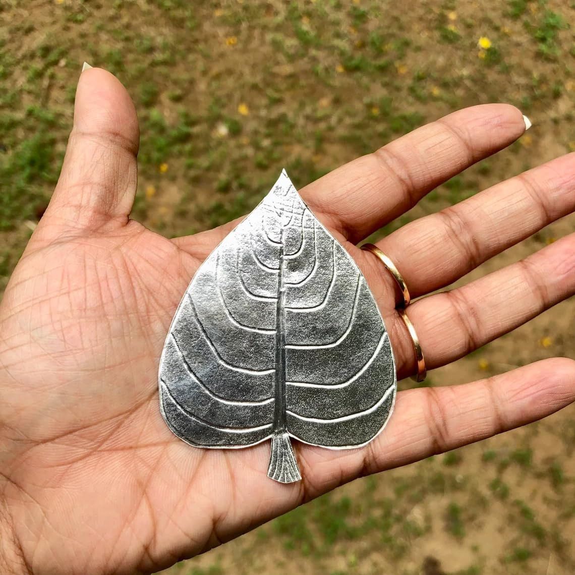 astro-d Paan Leaf Silver 2.5g Decorative Showpiece - 2 cm-picture-45