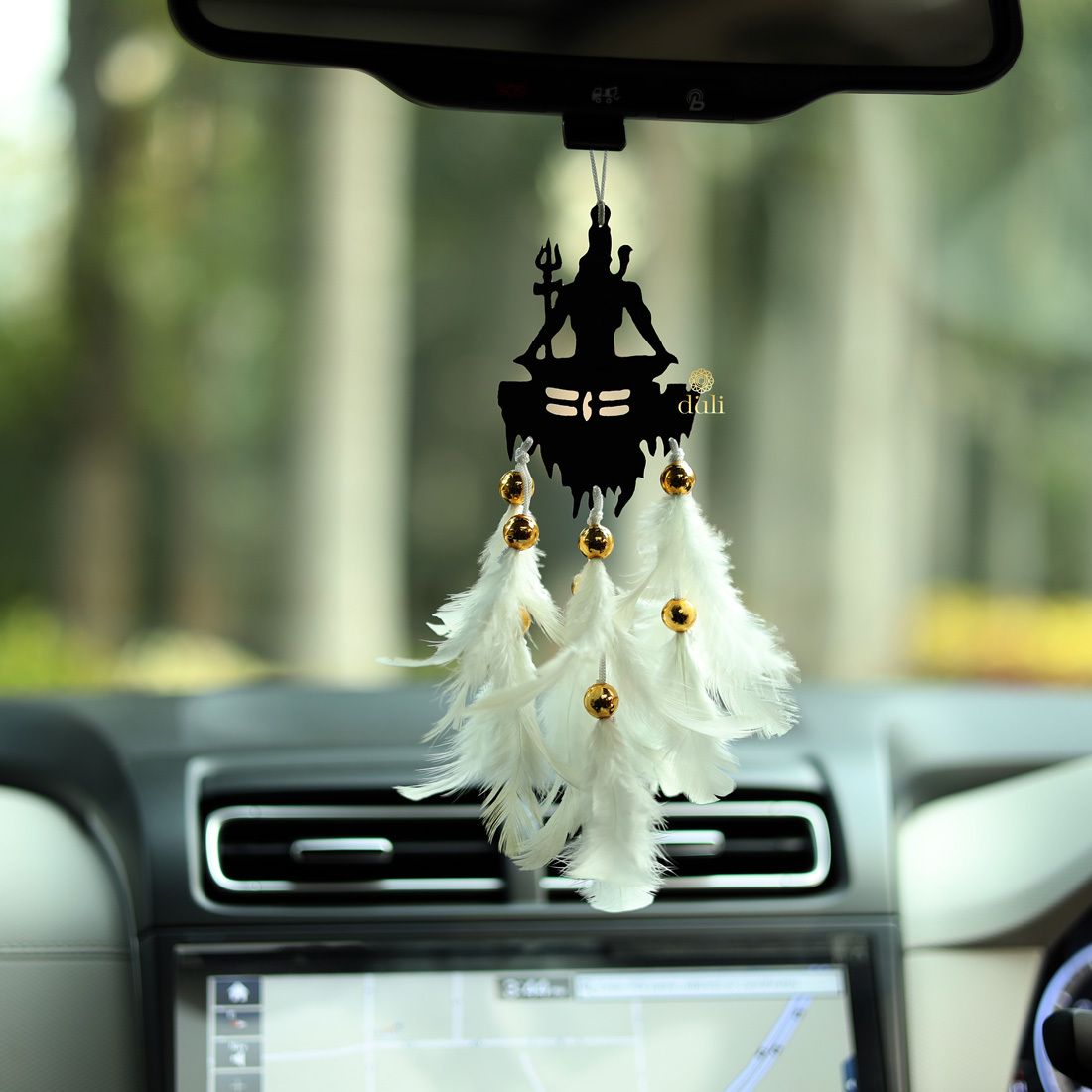 Dream catcher Shivji Car Hanging Wind chime Wall Hanging for Home, Garden Decor Feather Dream Catcher