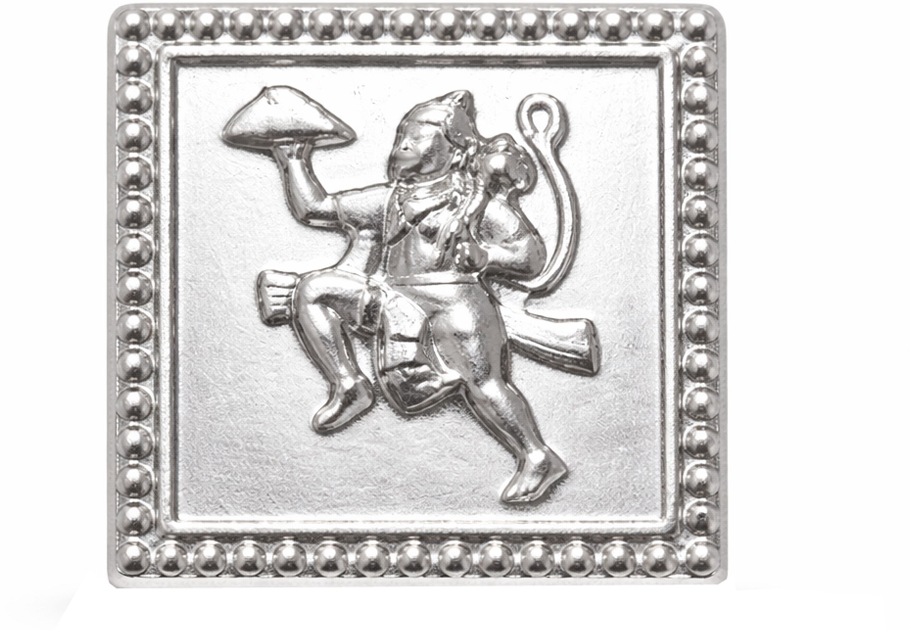 kmj Pure Silver Hanuman Ji Idol for Mandir | Religious Bajrangbali Statue Decorative Showpiece - 0.1 cm-picture-20