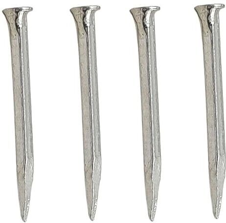 Astro-D 4 Pc Silver Nails Silver ka kil for lal kitab Remedies. Decorative Showpiece - 5 cm