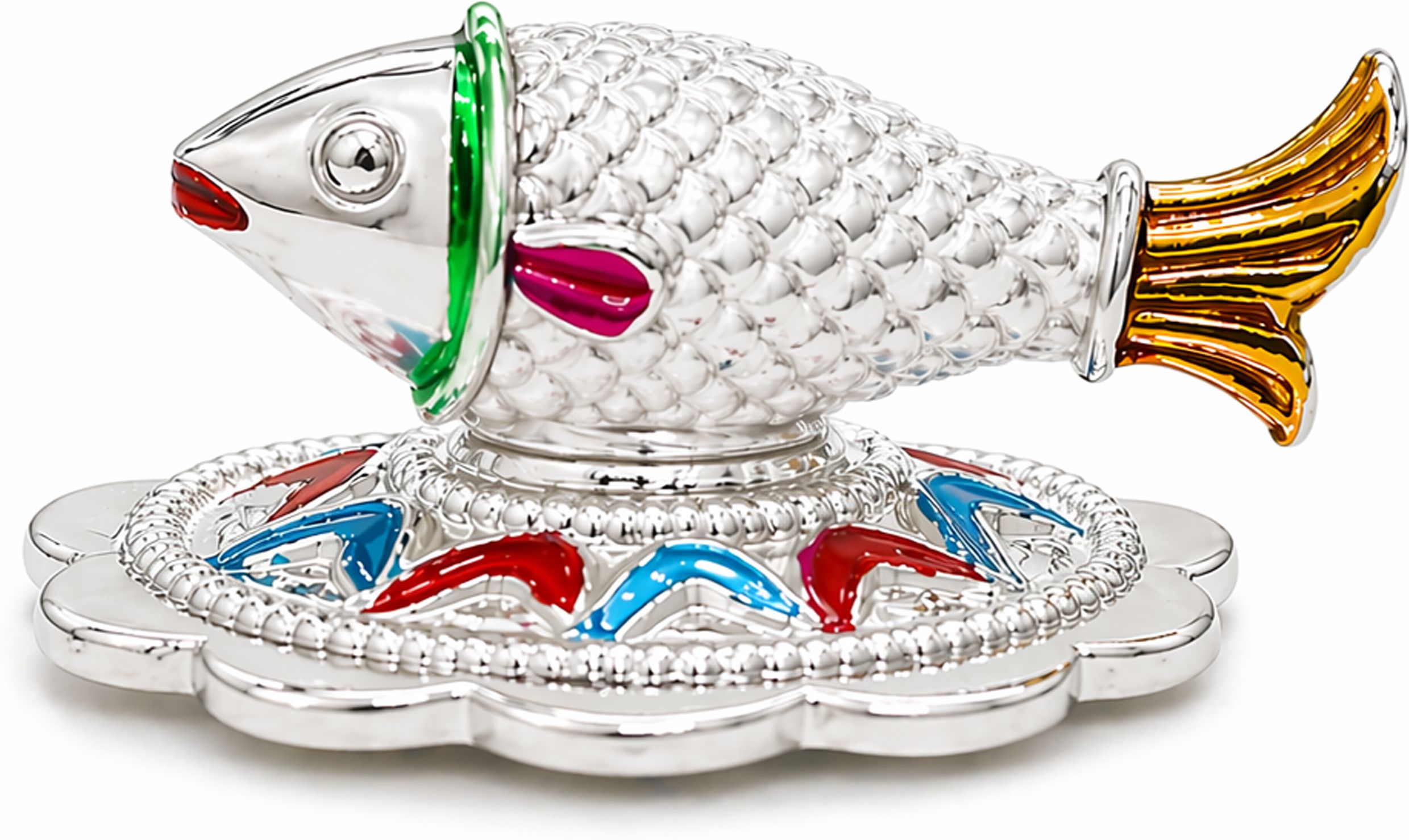 kmj Pure Silver Solid Fish for Home Decor | Vastu Feng Shui Lucky Fish Decorative Showpiece - 1 cm-picture-34