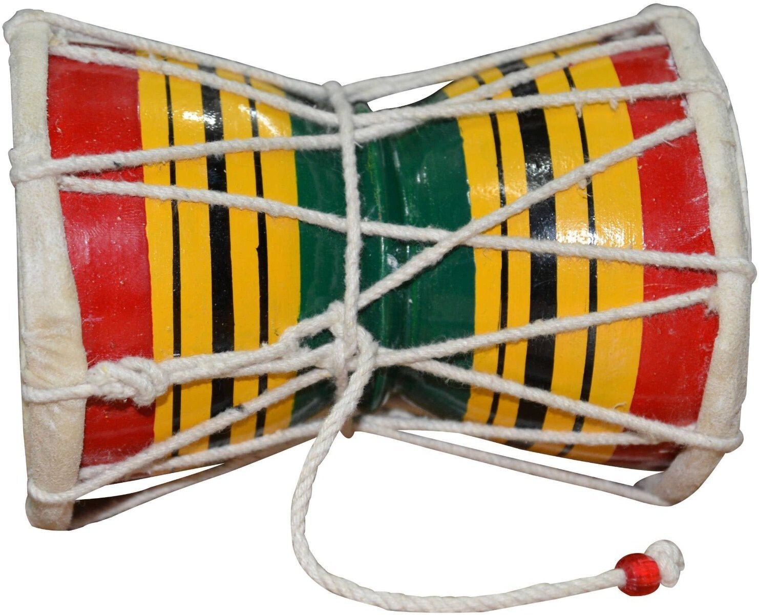 sanskaari Musical Natural Damru Damroo damru Shiv damru Damaru Puja Damaru Decorative Showpiece - 12 cm-picture-4