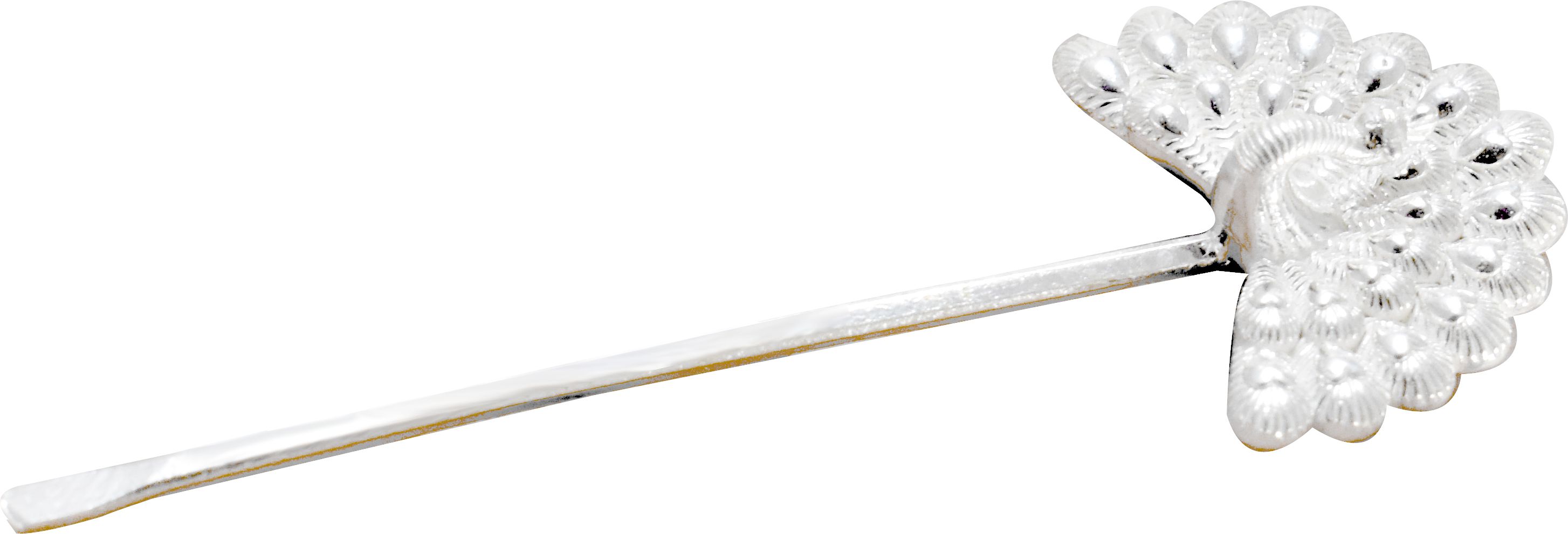 Pure Silver/Chandi Sindoor Stick for Women Peacock Design Decorative Showpiece - 8 cm-image-14