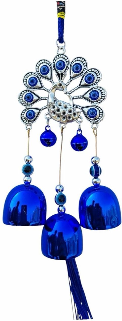 sawariya seth Mor three bell hanging Decorative Showpiece - 30 cm-picture-6