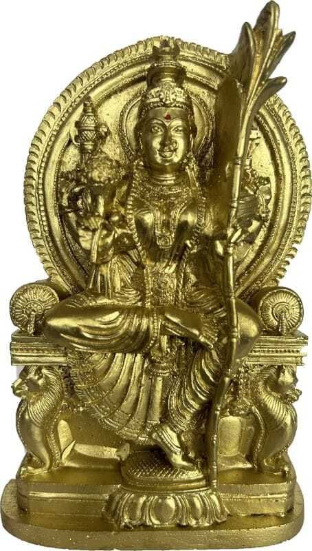 Goddess Rajarajeshwari | Tripura Sundari | Lalita | Sodashi | Adhi Parasakthi Decorative Showpiece - 18 cm-image-41