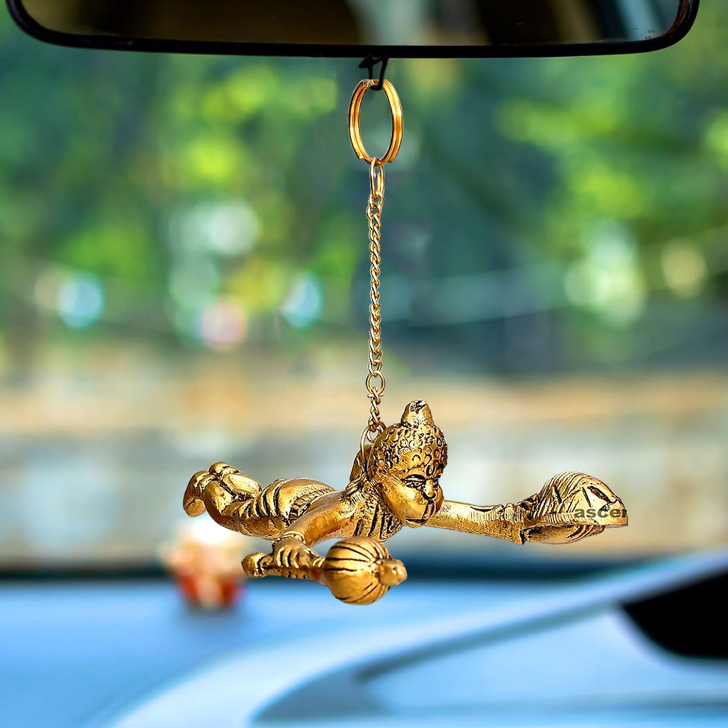 ascension Flying Hanuman ji Balaji Idol Hanging Idol for Door Wall Window Car dashboard Decorative Showpiece-11 cm-picture-20