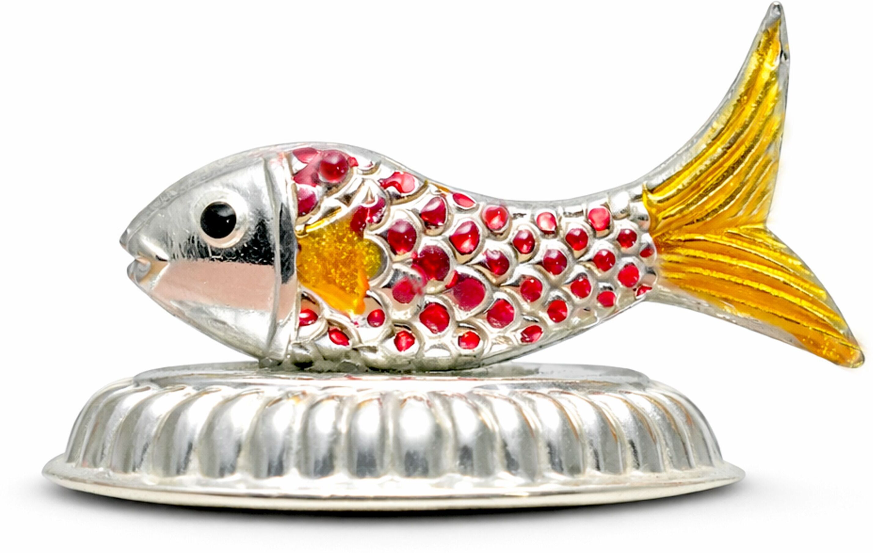 Pure Silver Fish for Vastu, Pooja Use, Premium Auspicious Home Decor Gift Item Decorative Showpiece - 2 cm-image-18
