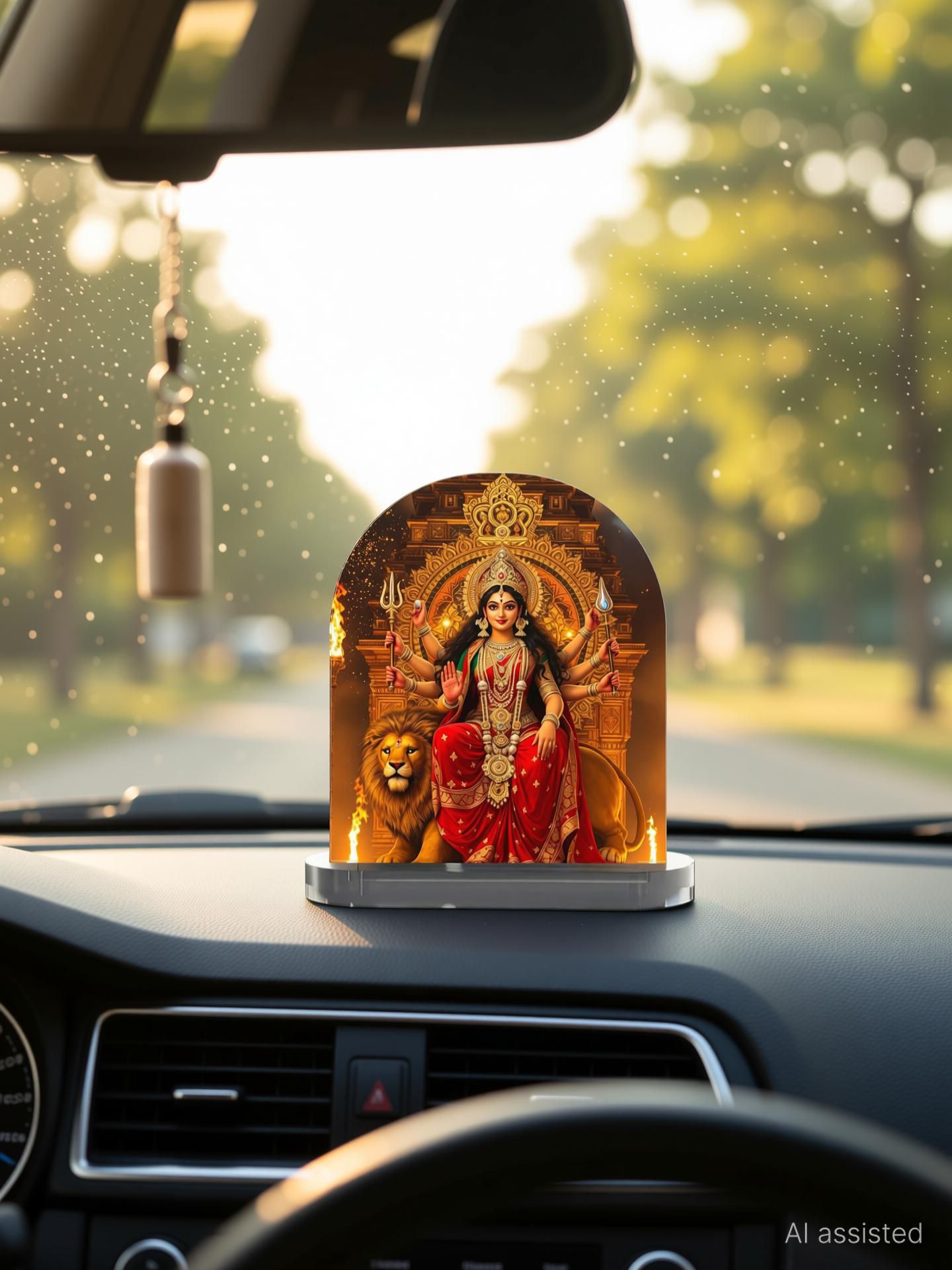 Sherawali Mata Car Dashboard Idol, God Statue For Car, Home, Office Decorative Showpiece - 7.62 cm-image-45