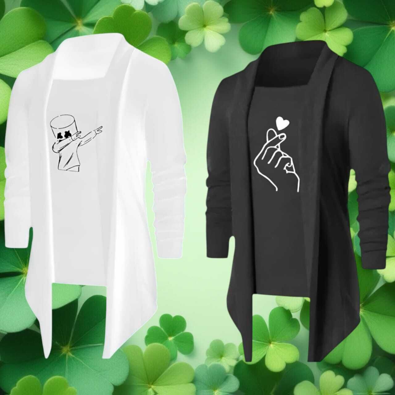 Men Longline Full Sleeve Multicolor Shrug