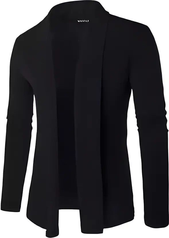 Men Full Sleeve Black Shrug