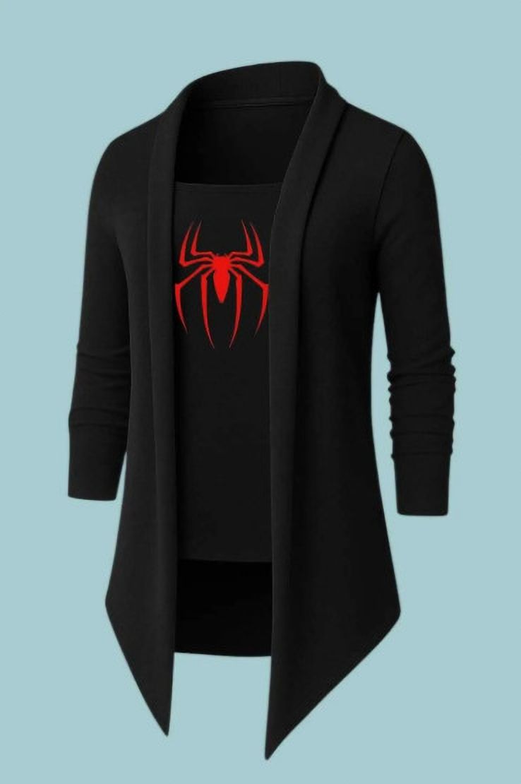 jks fashion Men Jacket Style Full Sleeve Black Shrug-picture-16