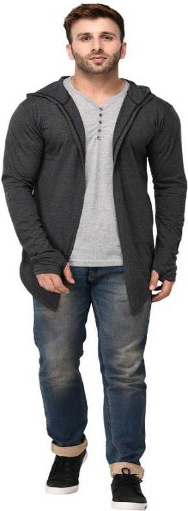 trendolo Men Straight Full Sleeve Black Shrug-picture-15