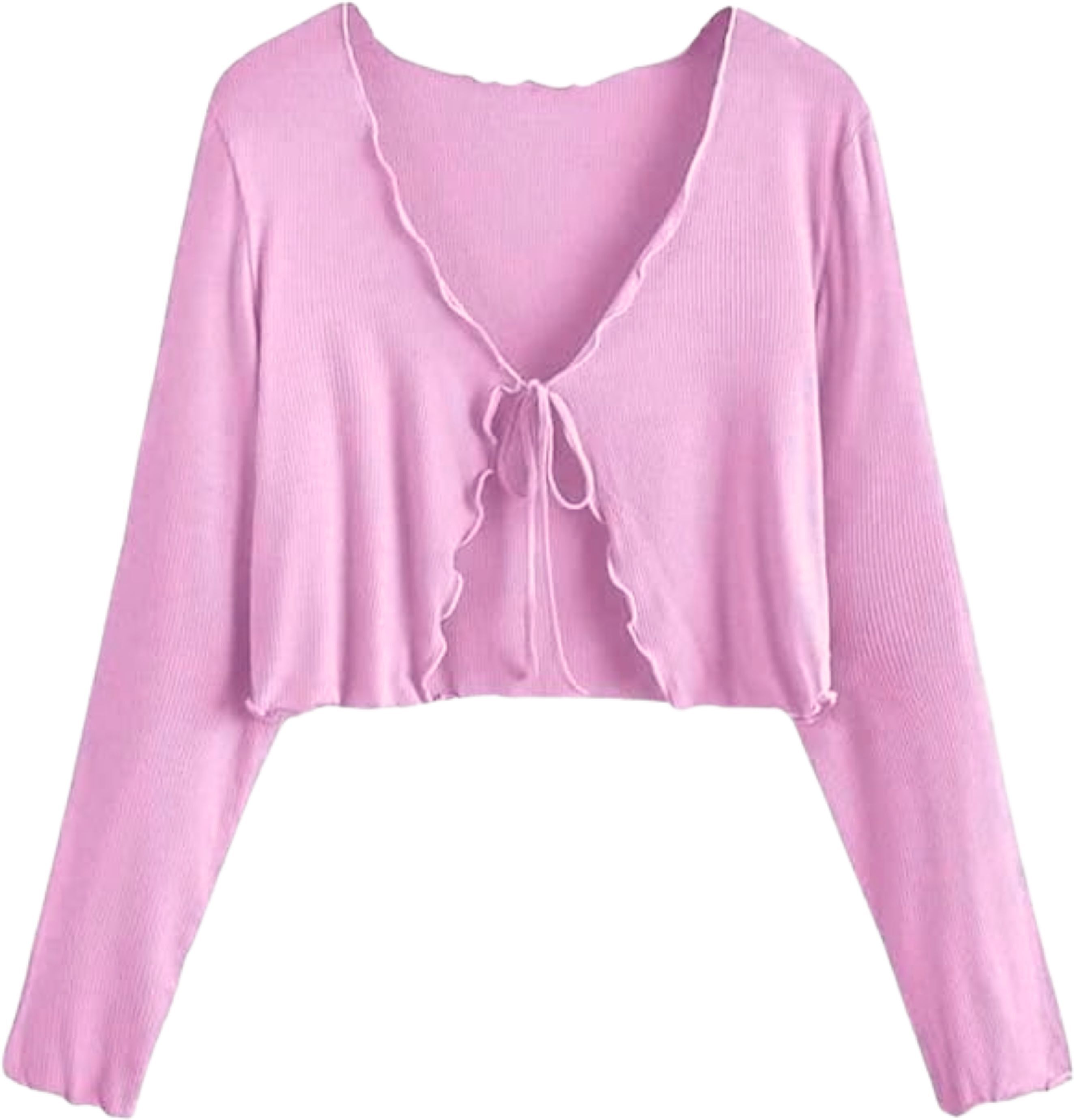 sasafaras Women Full Sleeve Pink Shrug-picture-0