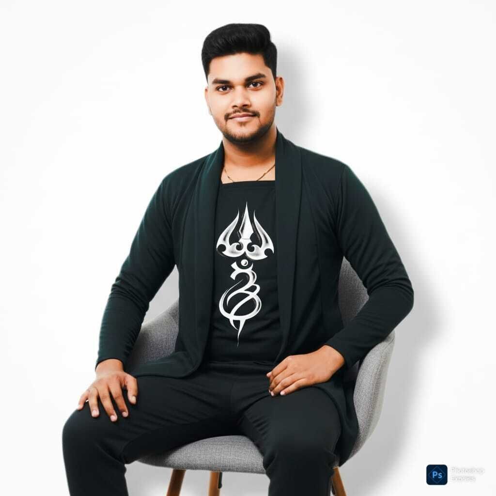 nityasahu Men Asymmetric Full Sleeve Black Shrug-picture-48