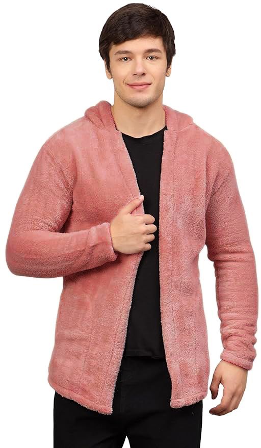 Men Jacket Style Full Sleeve Pink Shrug-image-26