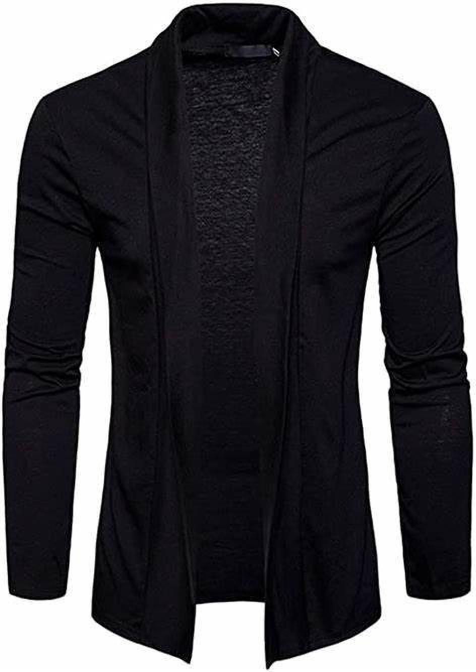 Men Full Sleeve Black Shrug