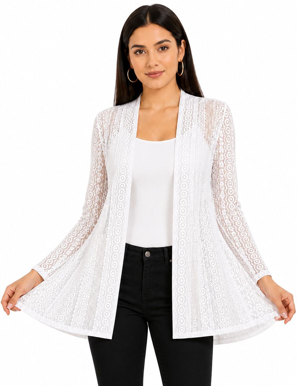 akshitavastra Women Lace Full Sleeve White Shrug-picture-26