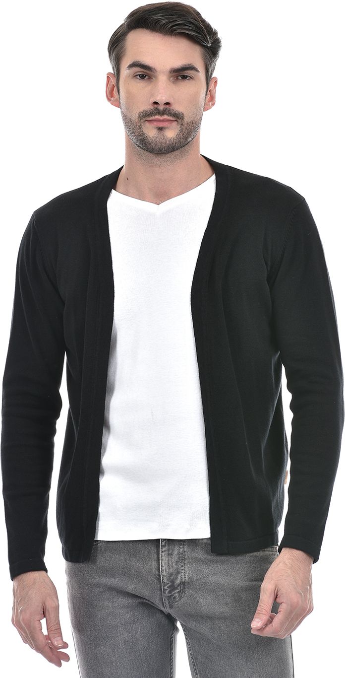 numero uno Men Full Sleeve Black Shrug-picture-12