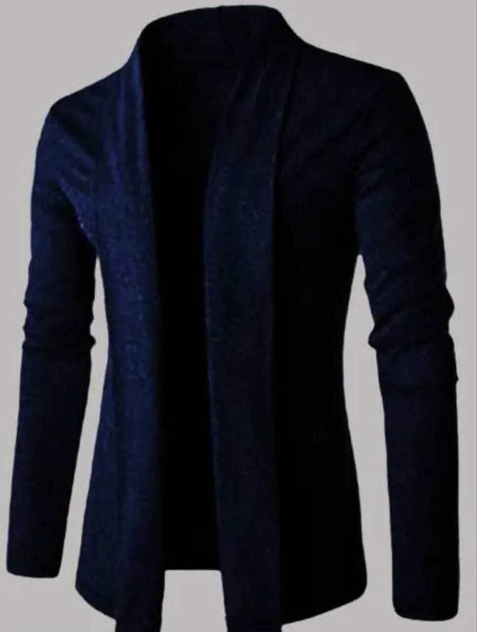 Men Full Sleeve Blue Shrug-image-27