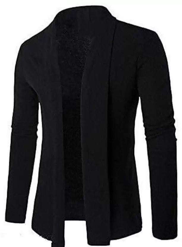 Men Full Sleeve Black Shrug-image-23