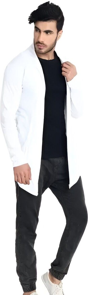 Men Jacket Style Full Sleeve White Shrug