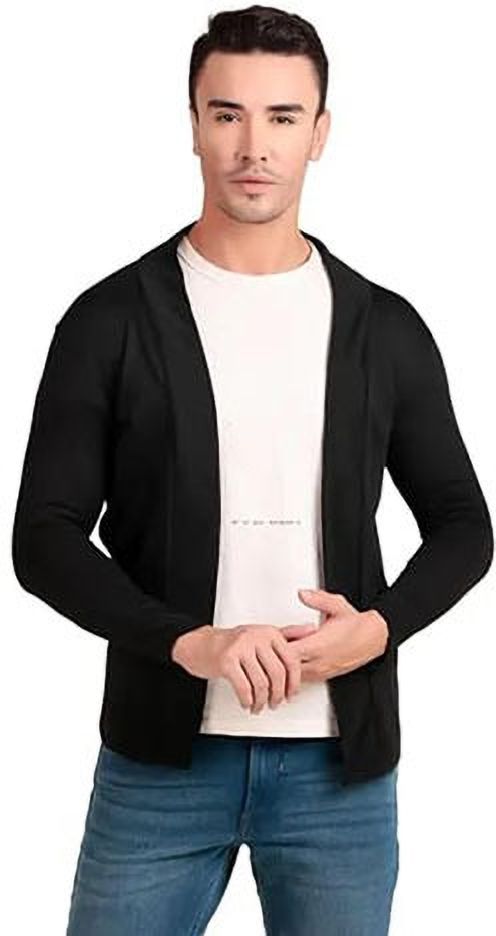 s enterprises Men Straight Full Sleeve Black Shrug-picture-23