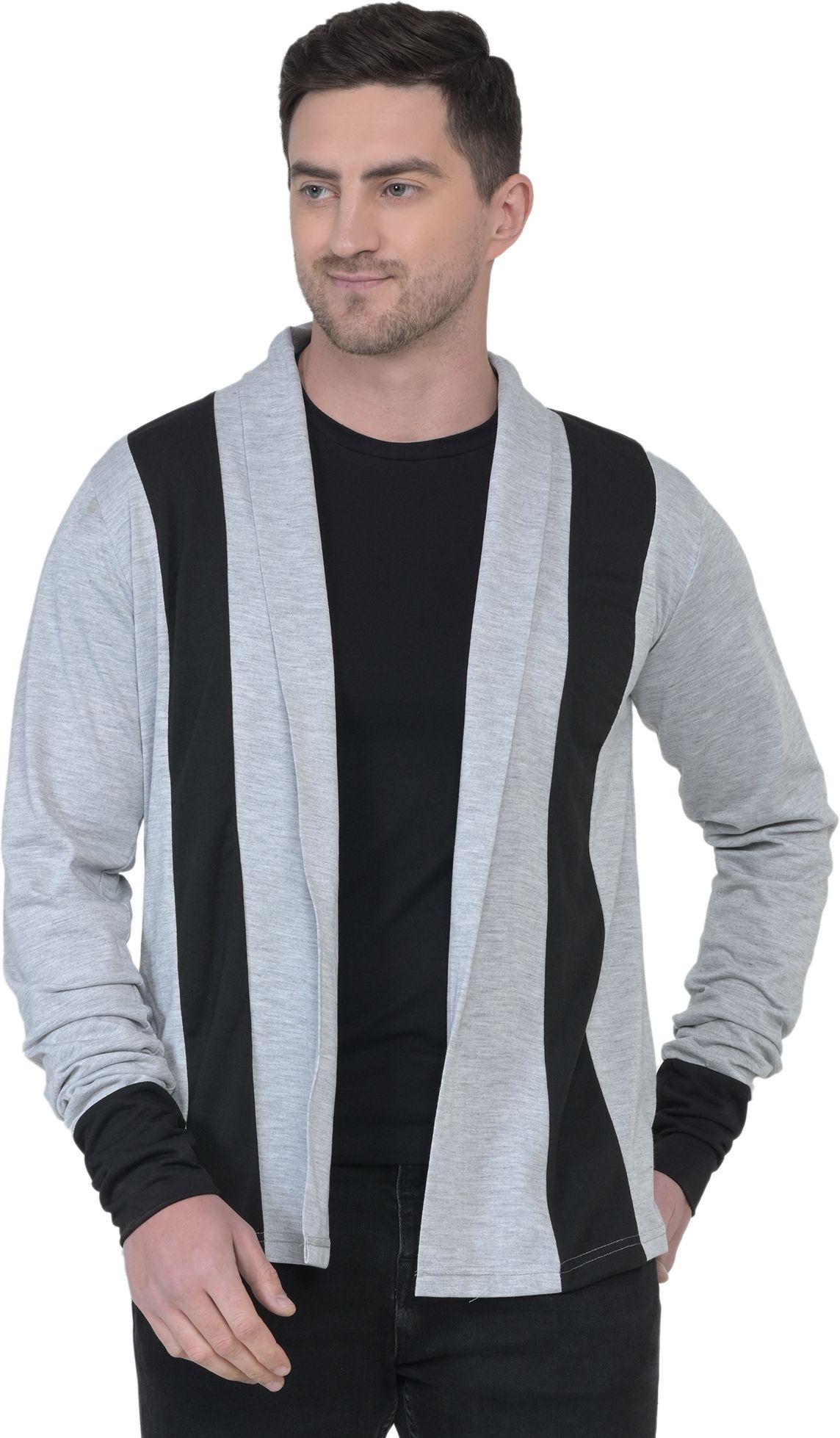 Men Jacket Style Full Sleeve Multicolor Shrug-image-30