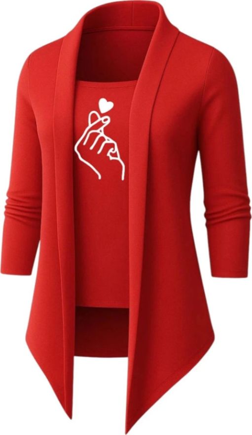 rd fashion Men Jacket Style Full Sleeve Red Shrug-picture-5