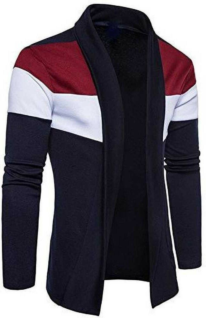 trendolo Men Straight Full Sleeve Dark Blue Shrug-picture-16