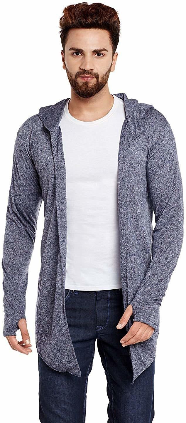 trendolo Men Straight Full Sleeve Light Blue Shrug-picture-14
