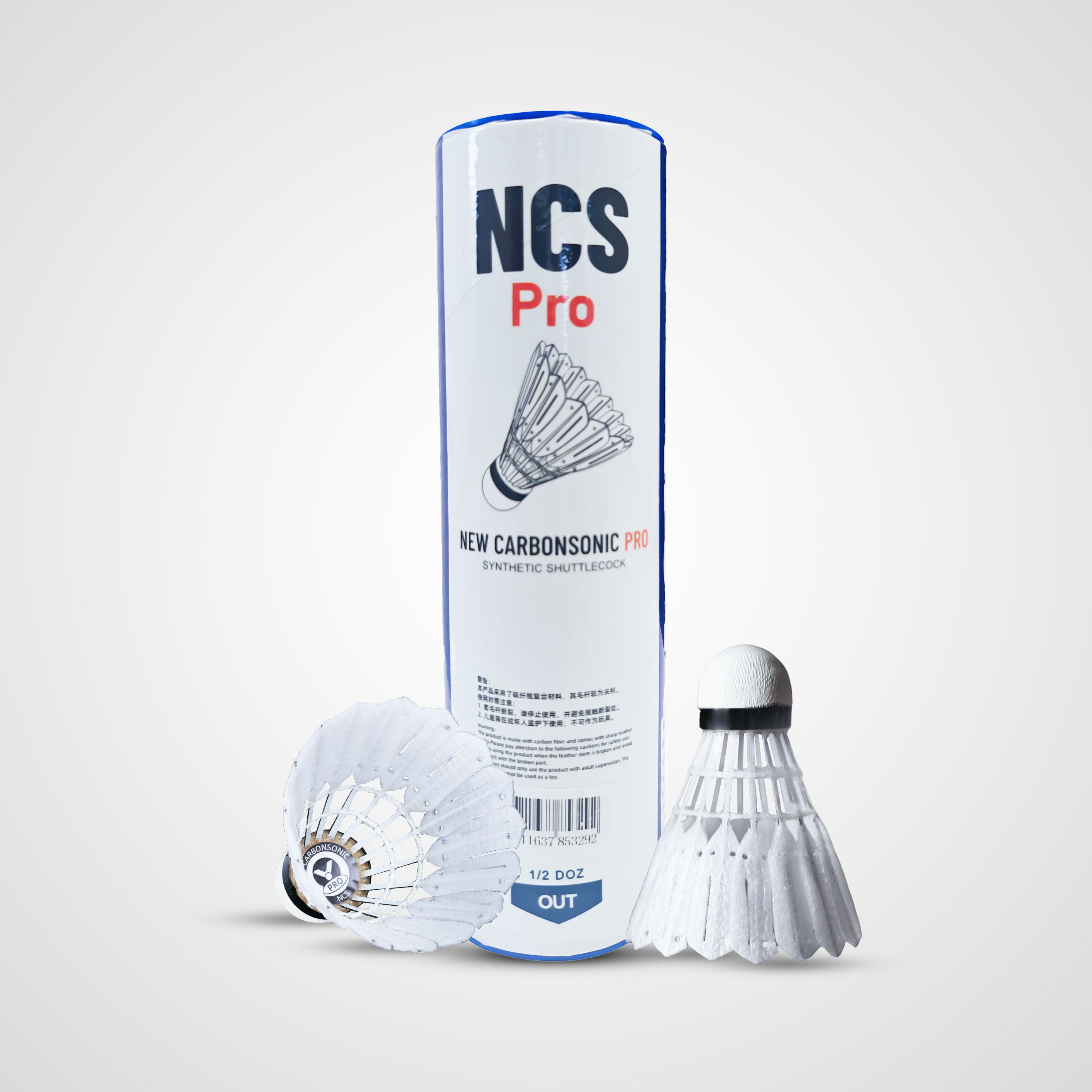 victor NCS PRO Shuttles| Future of Premium synthetic badminton shuttlecock (Pack of 6) Feather Shuttle - White-picture-20