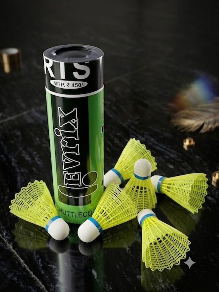 Everix RM Plastic Badminton Shuttlecock Plastic Shuttle - Yellow-image-28