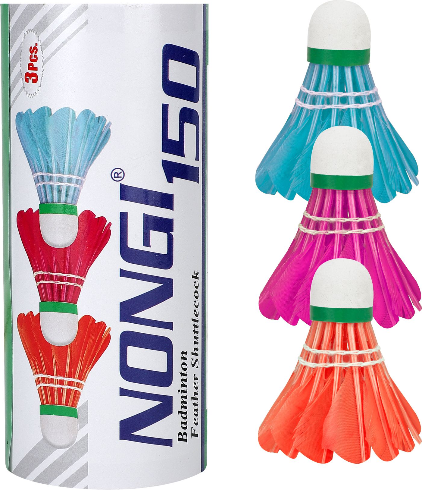 Badminton Feather Shuttlecock For Indoor and Outdoor Badminton Shuttle Sports Feather Shuttle- Multicolor-image-36