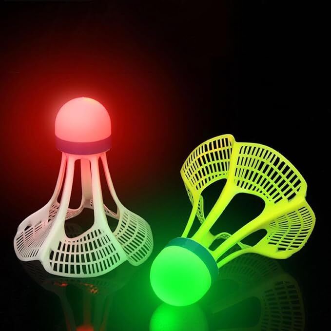 LED Luminous Shuttlecock – Night Play Edition Plastic Shuttle - Green, Red-image-31
