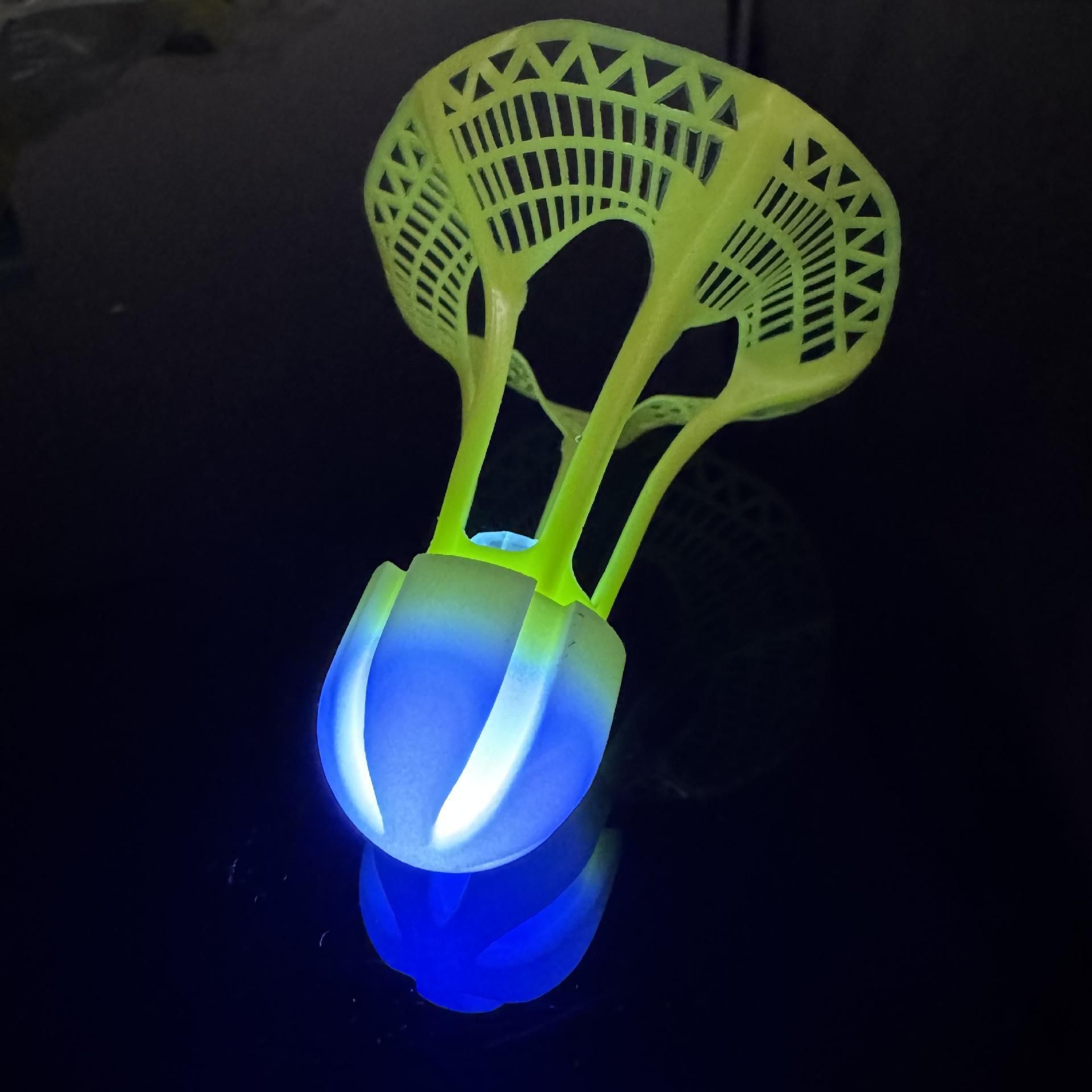 keya Rechargeable Style LED Badminton Shuttlecock Set Nylon Shuttle - Multicolor-picture-1