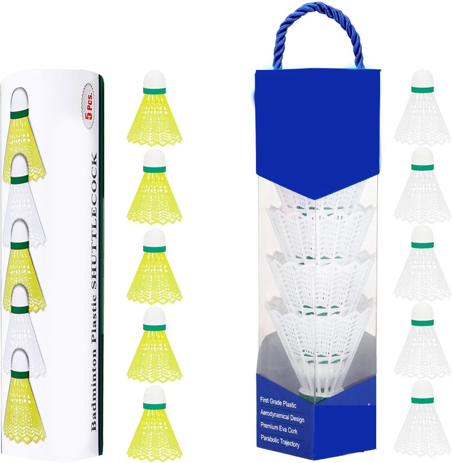 PowerFlight 10 Pack Shuttlecock Plastic Shuttle - Multicolor-image-29