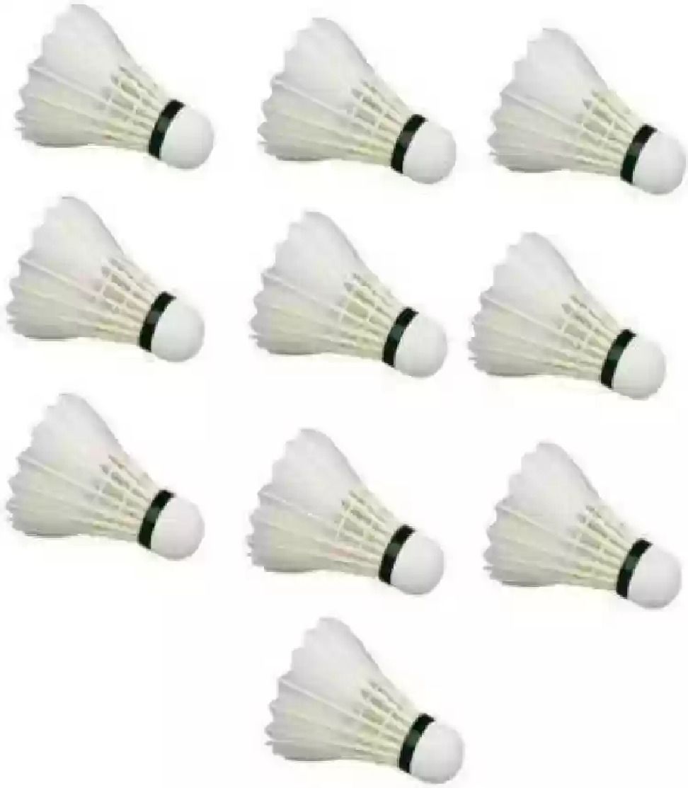 yordey FETHER SHUTTUL COCK 10 PCS Feather Shuttle - White-picture-43