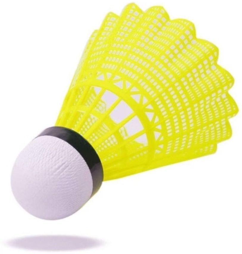 emmemm Sports 6 Pcs Badminton Shuttlecock Nylon Shuttle - Yellow-picture-9
